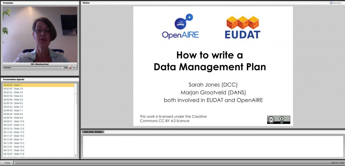 Eudat and OpenAIRE Joint Webinar July 7 2016