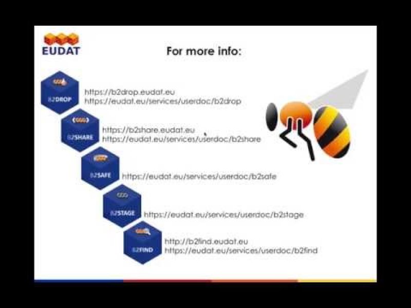 Embedded thumbnail for EUDAT&#039;s B2Service Suite Video Tutorial 